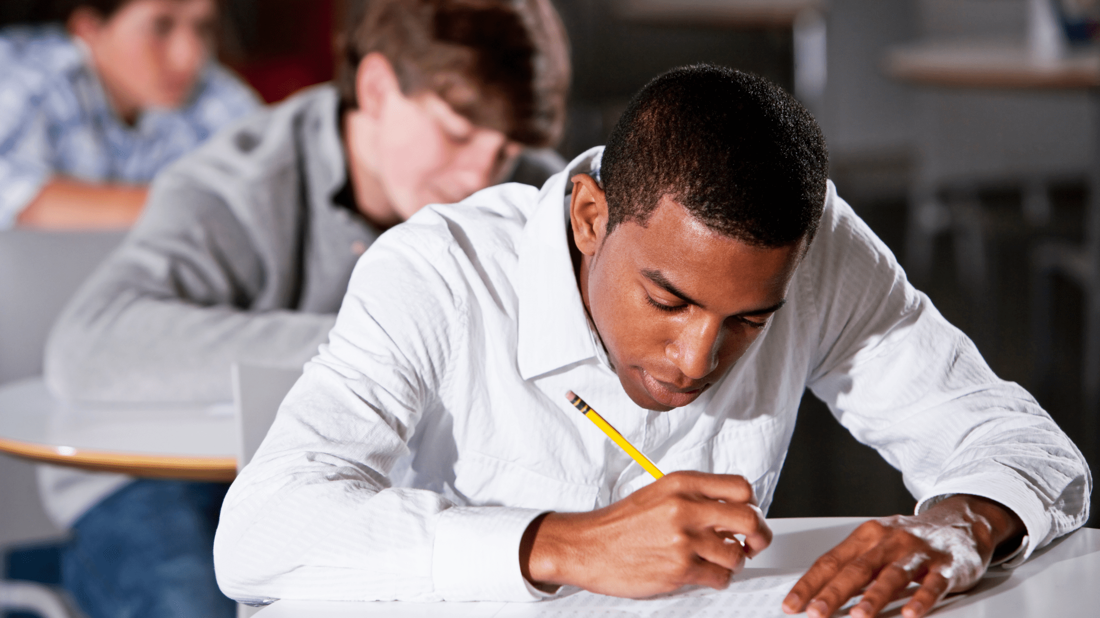 An Osteopathic DO medical school student taking the USMLE Step 2 exam.
